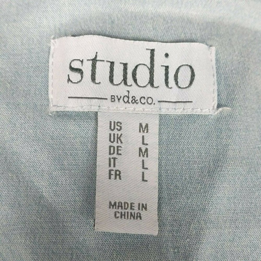 Denim & Co Open Front Jacket Medium - Picture 3 of 5